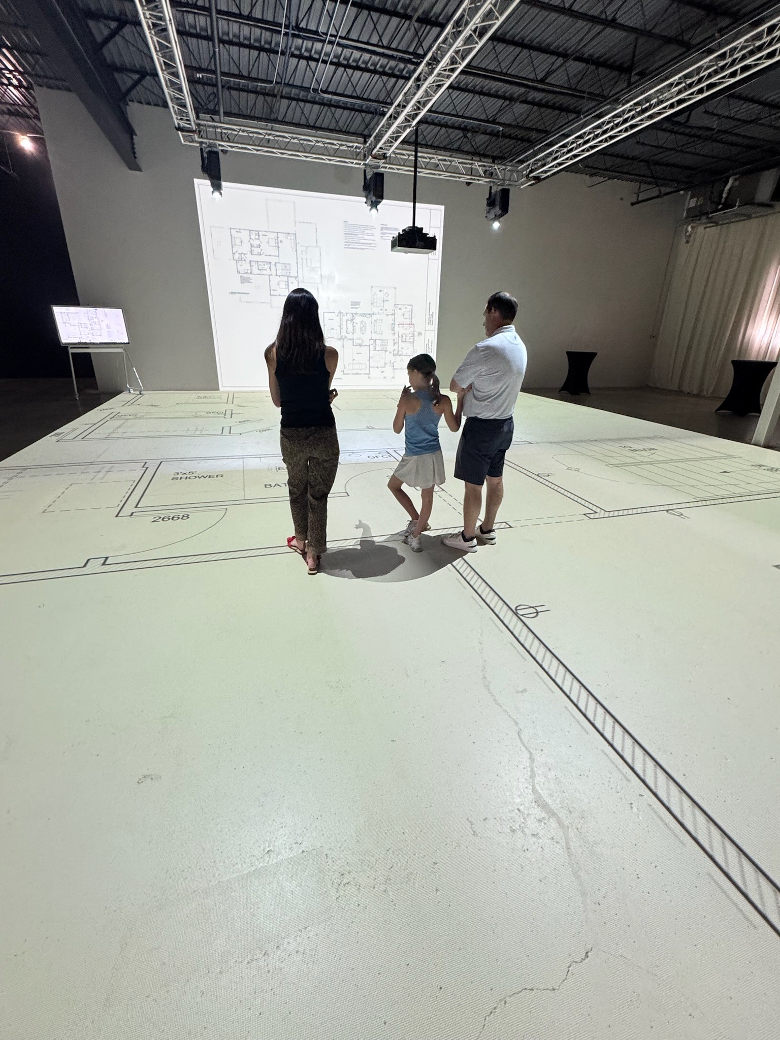 Wide shot of Walk Your Plans studio
